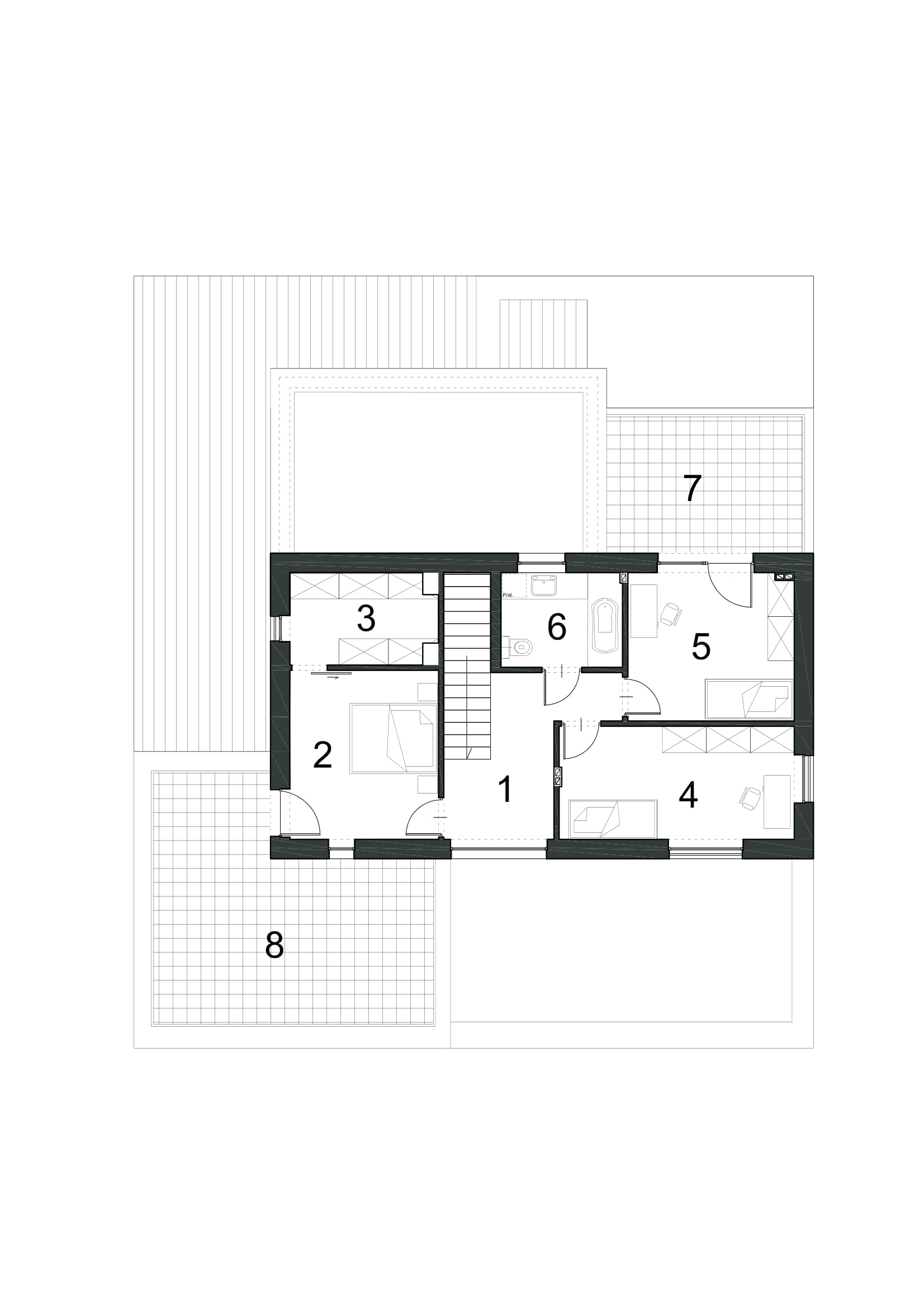 Projekt domu DOPASOWANY D34