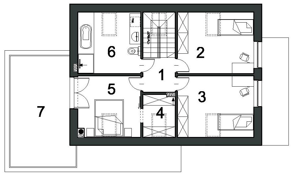 Projekt domu UROCZY D44