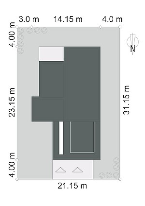 Projekt domu EFEKTOWNY D20