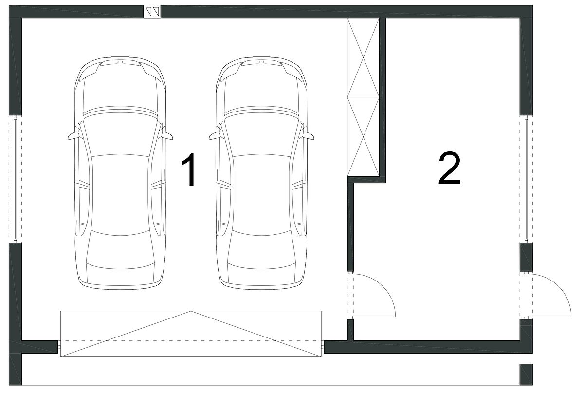 Projekt garażu BK-1