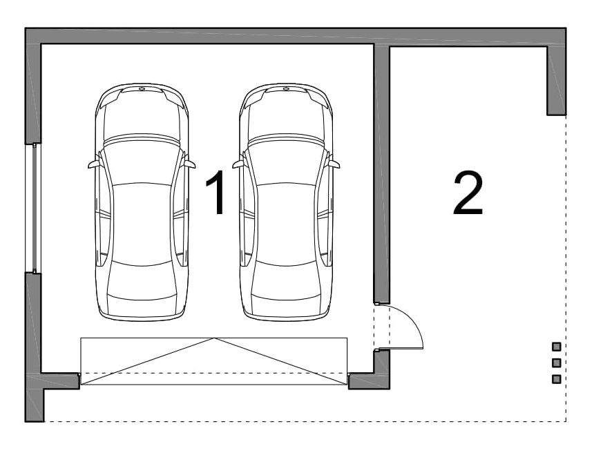 Projekt garażu BK-5