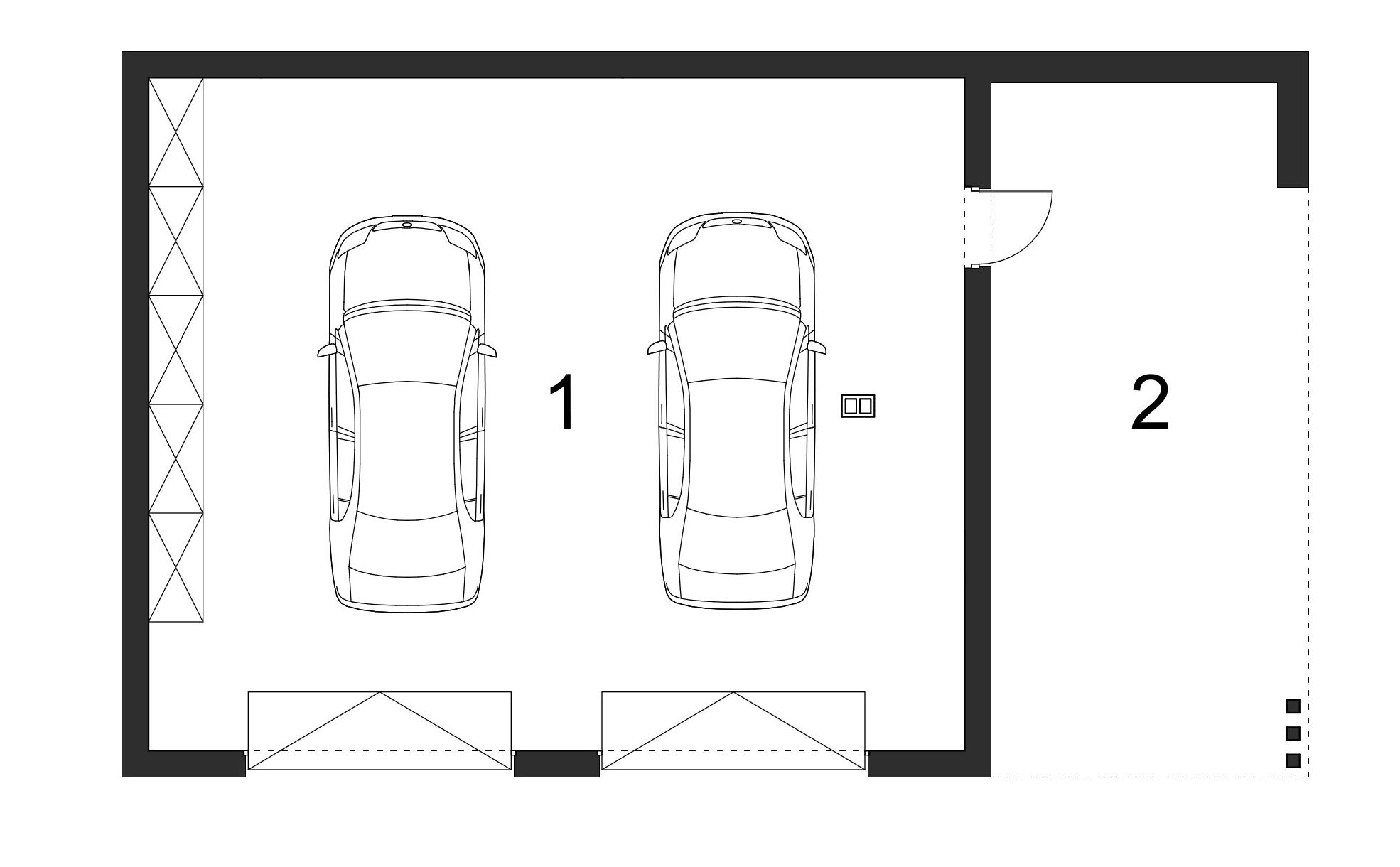 Projekt garażu BK-64