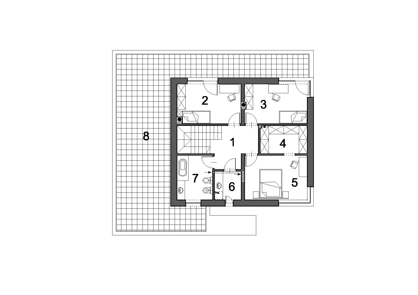 Projekt domu MODNY D36