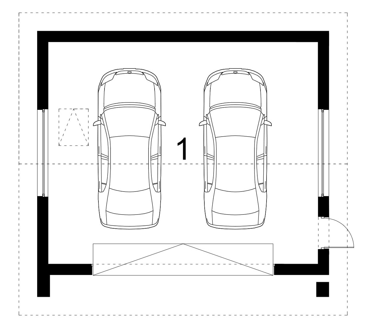 Projekt garażu BK-60
