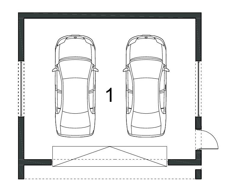 Projekt garażu BK-8