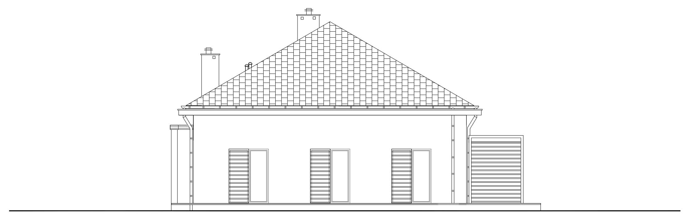 Projekt domu MODERNISTYCZNY D12 WARIANT I