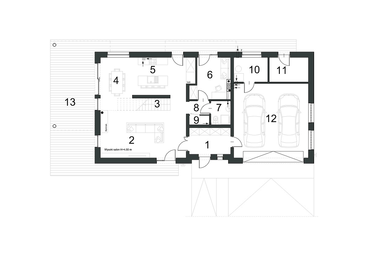 Projekt domu ATRAKCYJNY D19