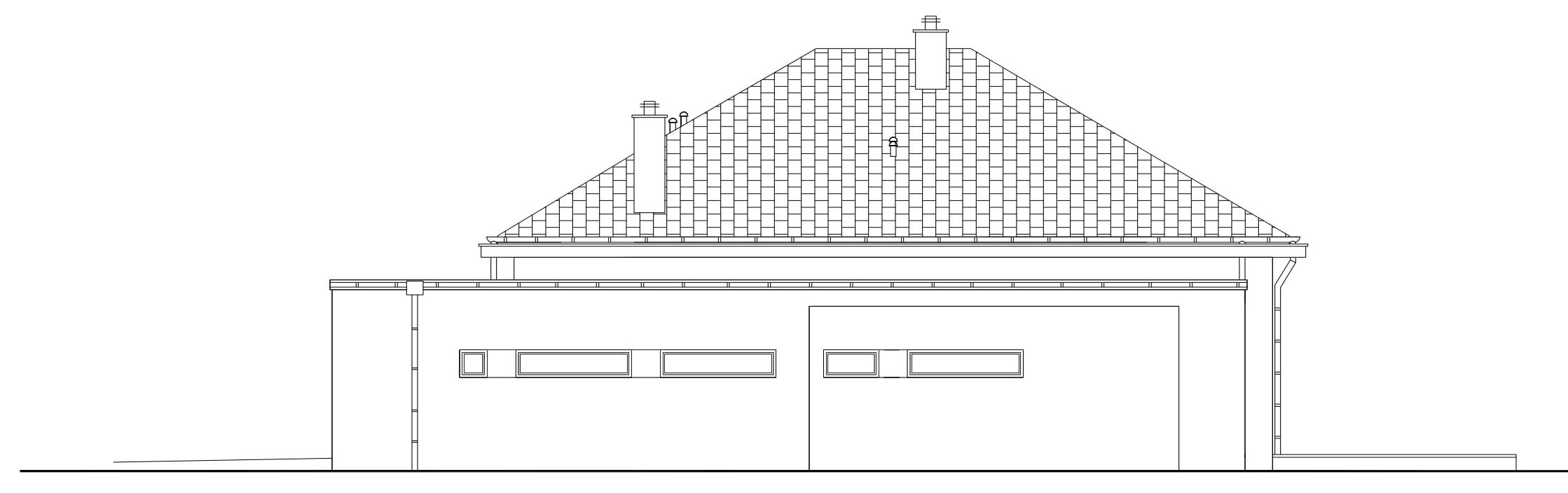 Projekt domu MODERNISTYCZNY D12 WARIANT I