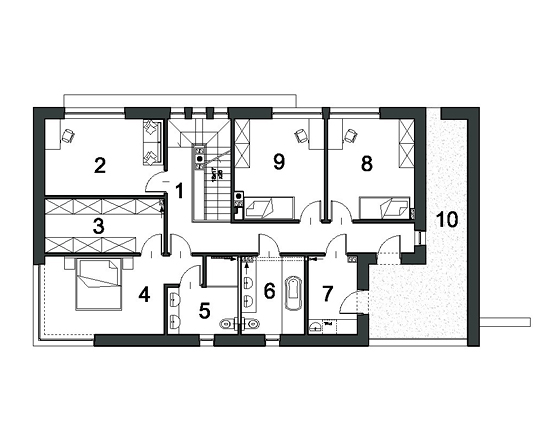 Projekt domu ELEGANCKI D24